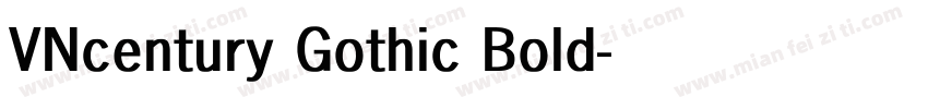 VNcentury Gothic Bold字体转换
